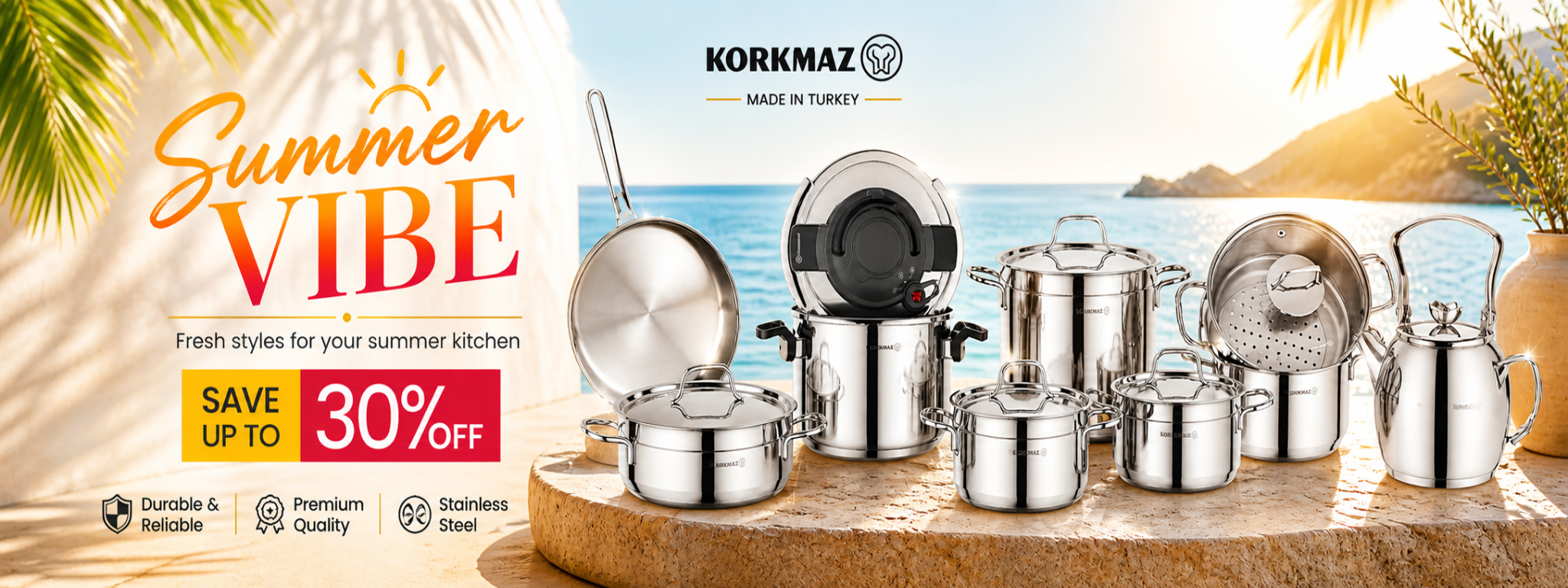 Cooking Pot Collection | Prestige & Korkmaz | Stock Pots, Casseroles & Value Packs | Elementme.com