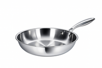 Prestige Tri Ply S/S Twin Frypan Set 24Cm / 28Cm Fry Pan | Induction + all hob suitable | Pots and Pans Set | PR81205