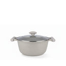 Prestige Essentials 7-Piece Grey Granite Set | Non-Stick Pots and Pans Set | Induction Compatible Cooking Set | PR80972