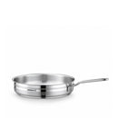 Korkmaz Astron 7 Pcs Cookware Set | Stainless Steel Pots and Pans Set | Inductions Compatible Tri-Ply Bottom Cooking Set | Silver - KA2054