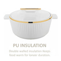 Asian Fancy Insulated Casserole Dlx 2500 Ml - White | AF2090W