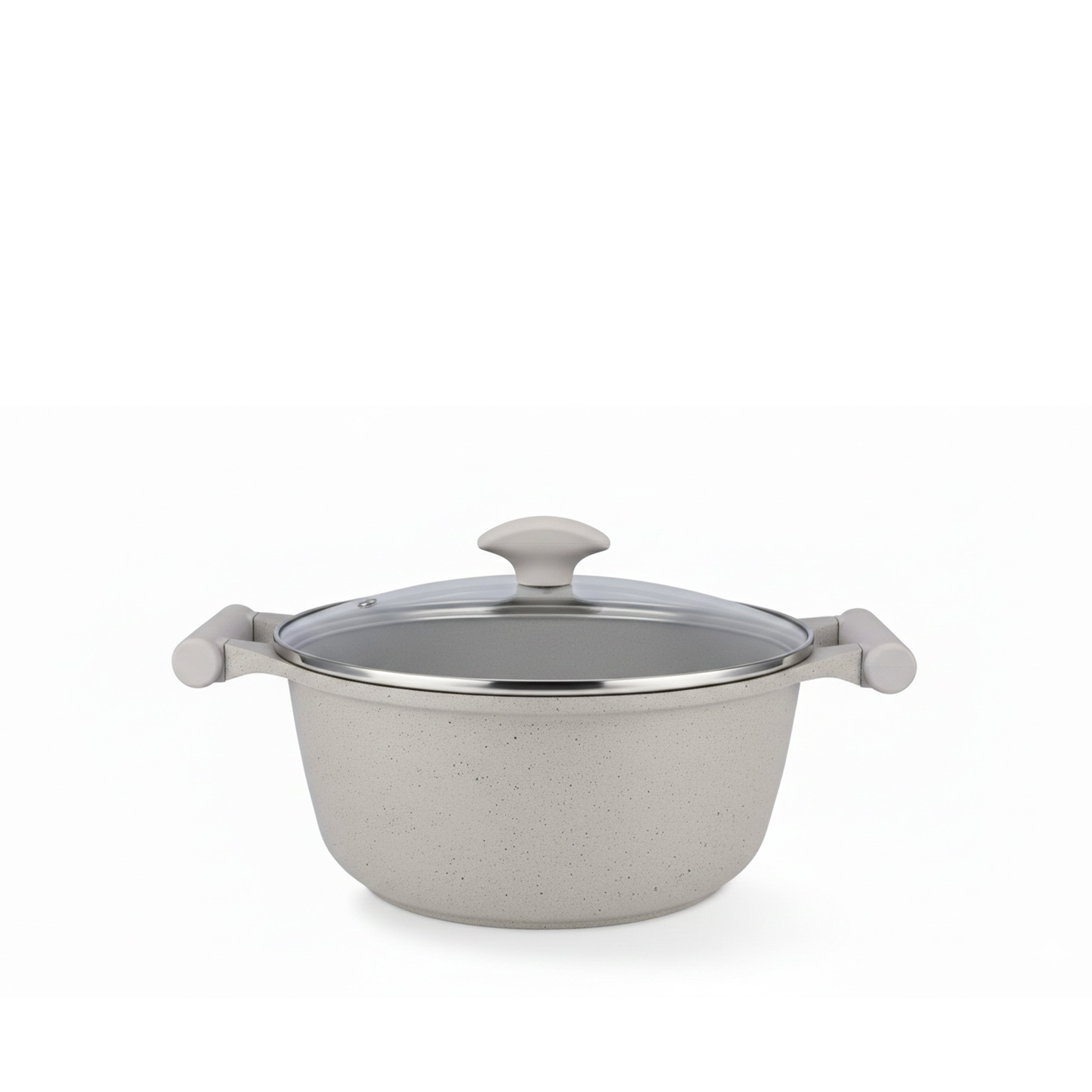 Prestige Essentials 7-Piece Grey Granite Set | Non-Stick Pots and Pans Set | Induction Compatible Cooking Set | PR80972