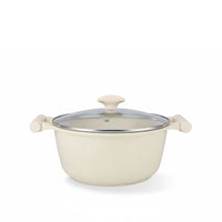 Prestige Essentials 7-Piece Off-White Granite Set | Non-Stick Pots and Pans Set | Induction Compatible Cooking Set | PR80971