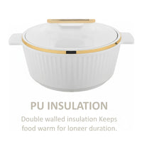 Asian Fancy Insulated Casserole Dlx 3500 Ml - White | AF2089W
