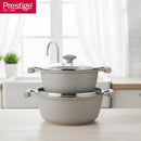 Prestige Essentials 12-Piece Grey Granite Cookware Set | Non-Stick Pots and Pans Set | Induction Compatible Cooking Set | PR80978