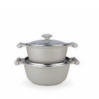 Prestige Essentials 12-Piece Grey Granite Cookware Set | Non-Stick Pots and Pans Set | Induction Compatible Cooking Set | PR80978