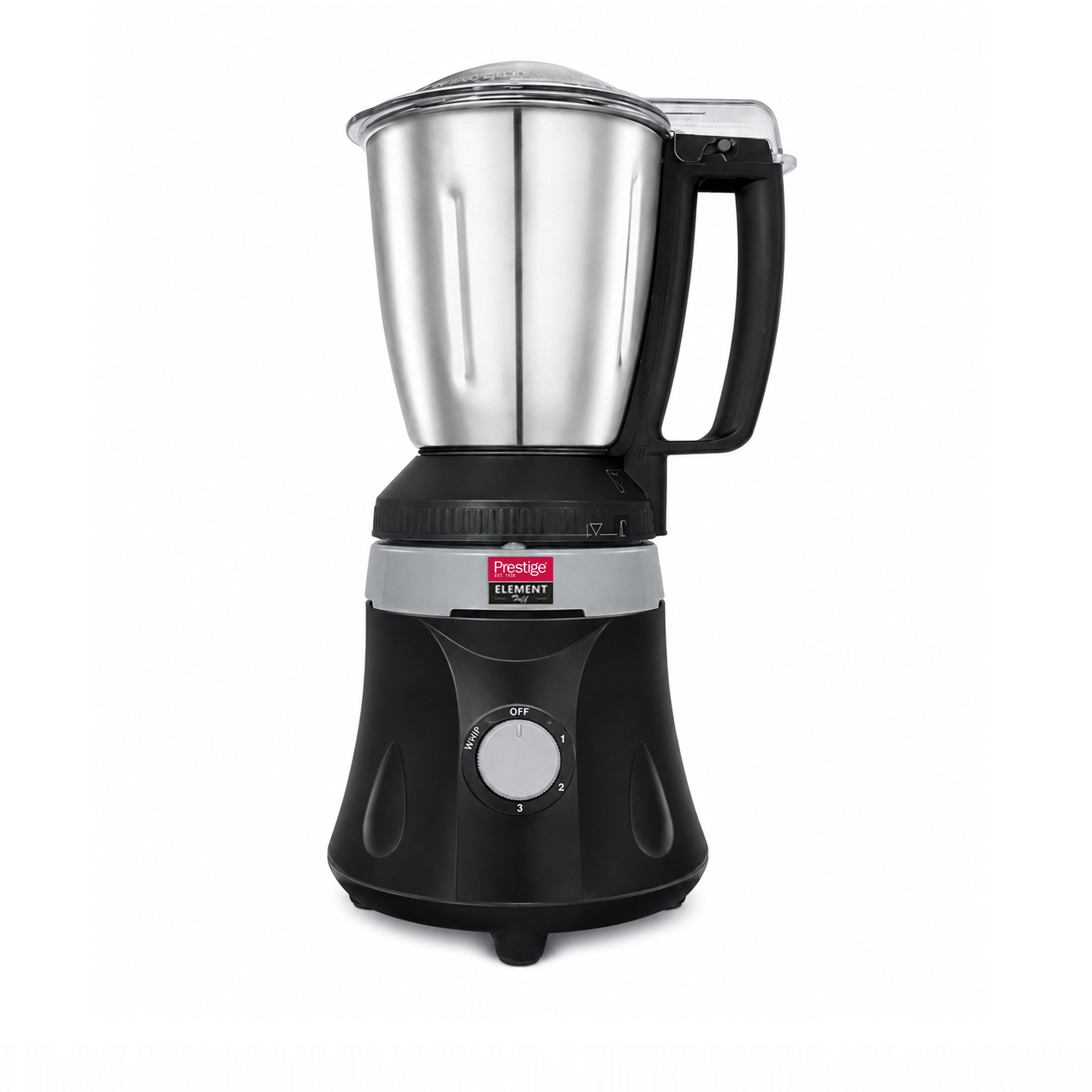 Prestige Element Tuff Mixer Grinder 1200W Max With 3 Jars - Black | PR43191
