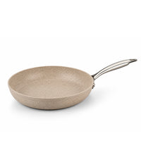 Korkmaz Granita 7 Pieces Non-Stick Cookware Set | Forged Aluminum Granite Coated Induction Base Cookware Pots and Pans Set | Beige - KA1272