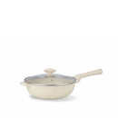 Prestige Essentials 9-Piece Off-White Granite Cookware Set | Non-Stick Pots and Pans Set | Induction Compatible Cooking Set | PR80975