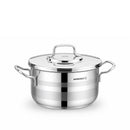 Korkmaz Astra 9 Pcs Stainless Steel Cookware Set | Stainless Steel Pots and Pans Set | Induction Compatible Tri-Ply Bottom Pots and Pans Set - KA2050