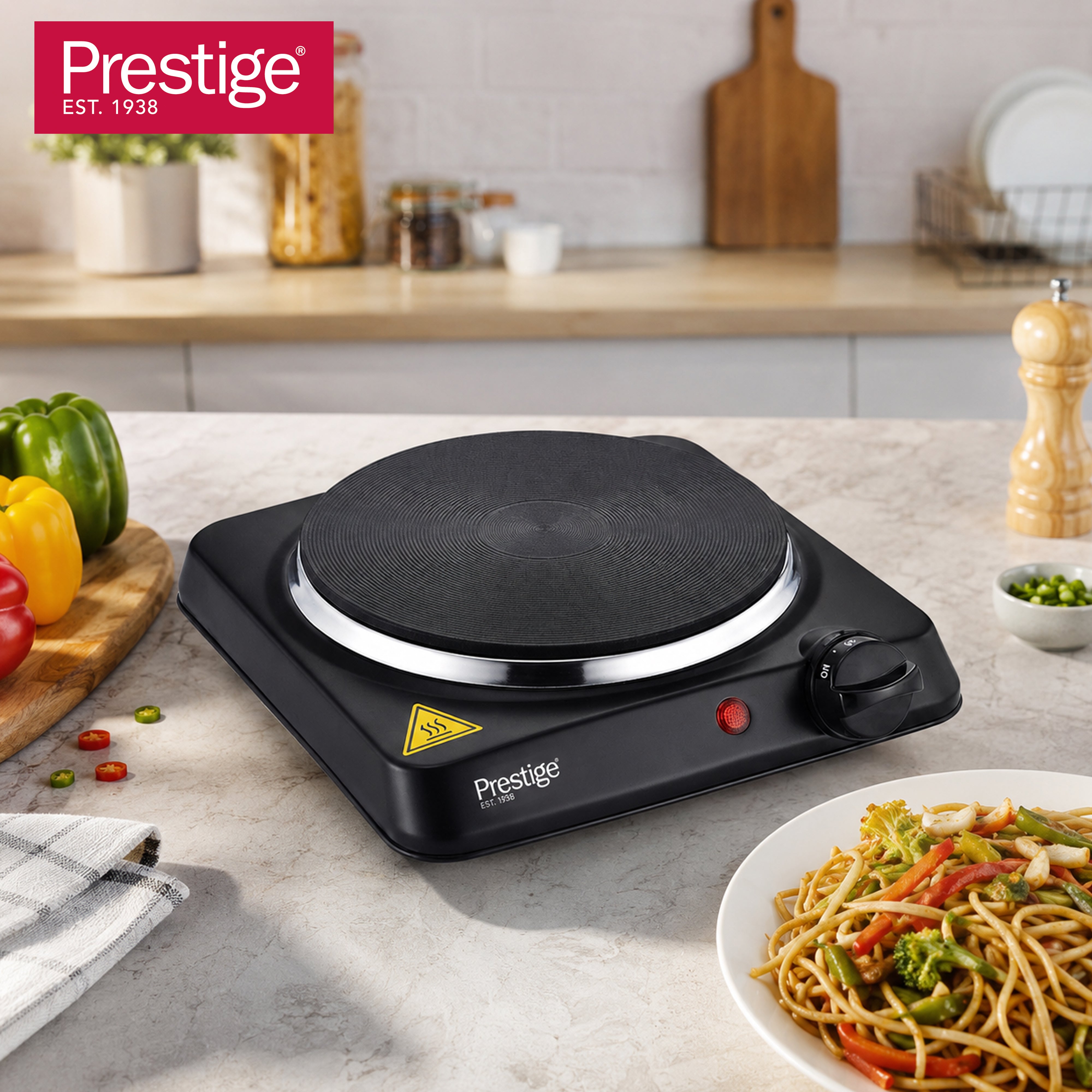 Prestige Ceramic Single Hotplate Rust Proof Body With 185 Mm Heating Zone | 1500W -  PR81403