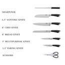 Prestige 8-Piece Stainless Steel Knife Block Set | Knife set with stand | PR50552