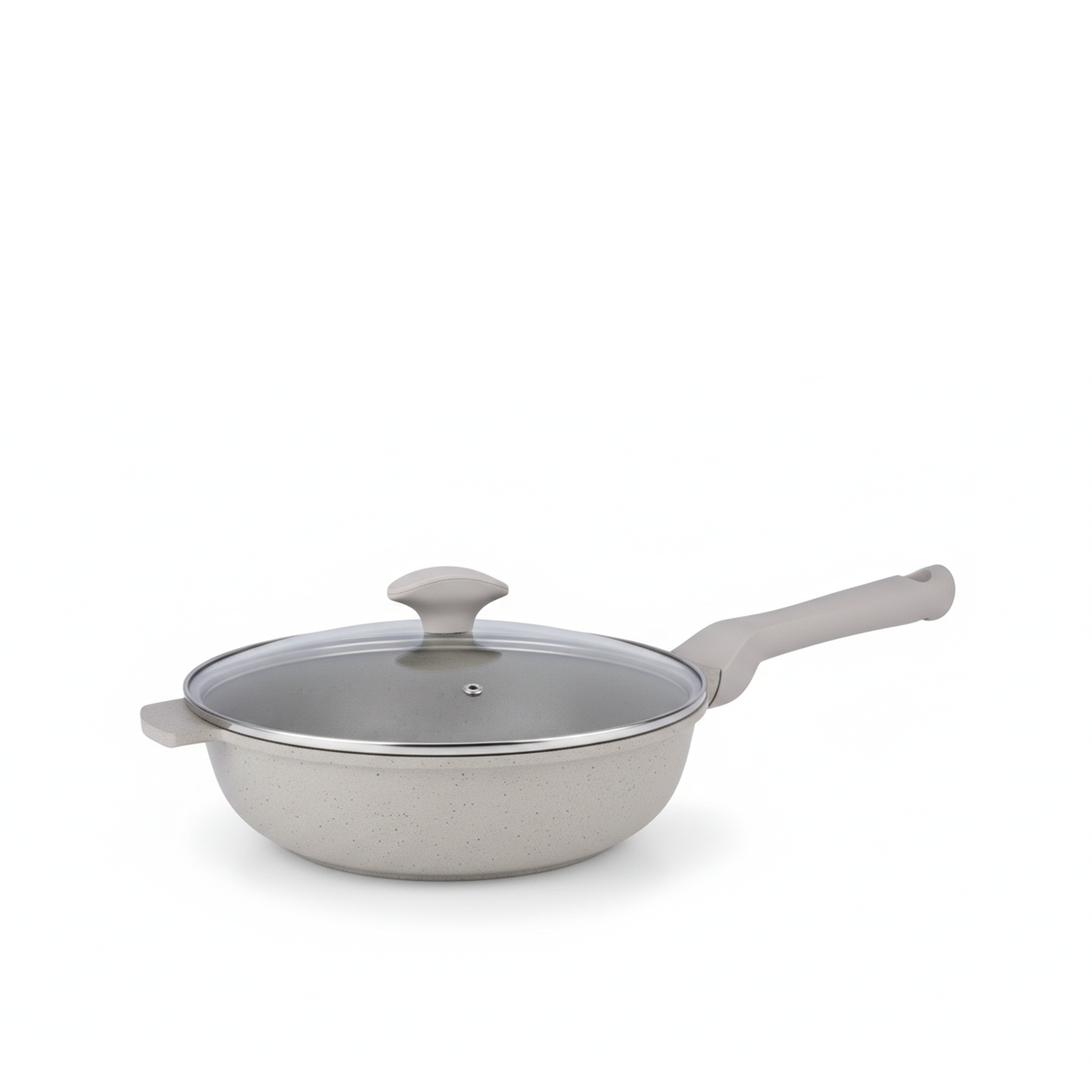 Prestige Essentials 9-Piece Grey Granite Cookware Set  | Non-Stick Pots and Pans Set | Induction Compatible Cooking Set |  PR80976