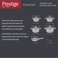 Prestige Essentials 12-Piece Grey Granite Cookware Set | Non-Stick Pots and Pans Set | Induction Compatible Cooking Set | PR80978