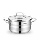 Korkmaz Astra 9 Pcs Stainless Steel Cookware Set | Stainless Steel Pots and Pans Set | Induction Compatible Tri-Ply Bottom Pots and Pans Set - KA2050