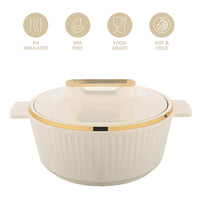 Asian Fancy Insulated Casserole Dlx 2500 Ml - Beige | AF2090B