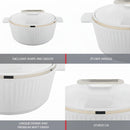 Asian Fancy Insulated Casserole Dlx 3500 Ml - White | AF2089W