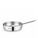 Korkmaz Alfaron 7 Pcs Stainless Steel Cookware Set | Industion Compatible Tri-Ply Bottom Pots and Pans Set | Silver - KA1954