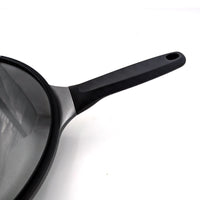 Prestige Essentials Cast Aluminum Wok with Glass Lid 28cm | Non stick Induction Compatible Cooking Pot | Black - PR81167