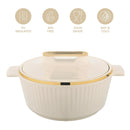 Asian Fancy Insulated Casserole Dlx Set3 (1500 + 2500 +3500 Ml) - Beige | AFSET1-2123B