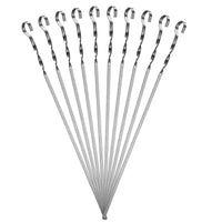 Prestige 10-Piece Barbeque Skewer Set | Food-Grade Stainless Steel Barbeque Skewer | PR50631