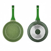 Prestige Essentials Granite 7 Piece Non-Stick Cast Aluminium Cookware Sets | Induction Compatible Pots and Pans Set | Grenn - PR80960