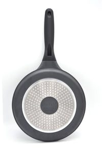 Prestige Essentials Flat Tawa 24cm | Non-Stick Granite Coating Dosa Pan | Induction Base Tawa Pan for Dosa/Roti/Chapati with Stick Handle | Black - PR81166