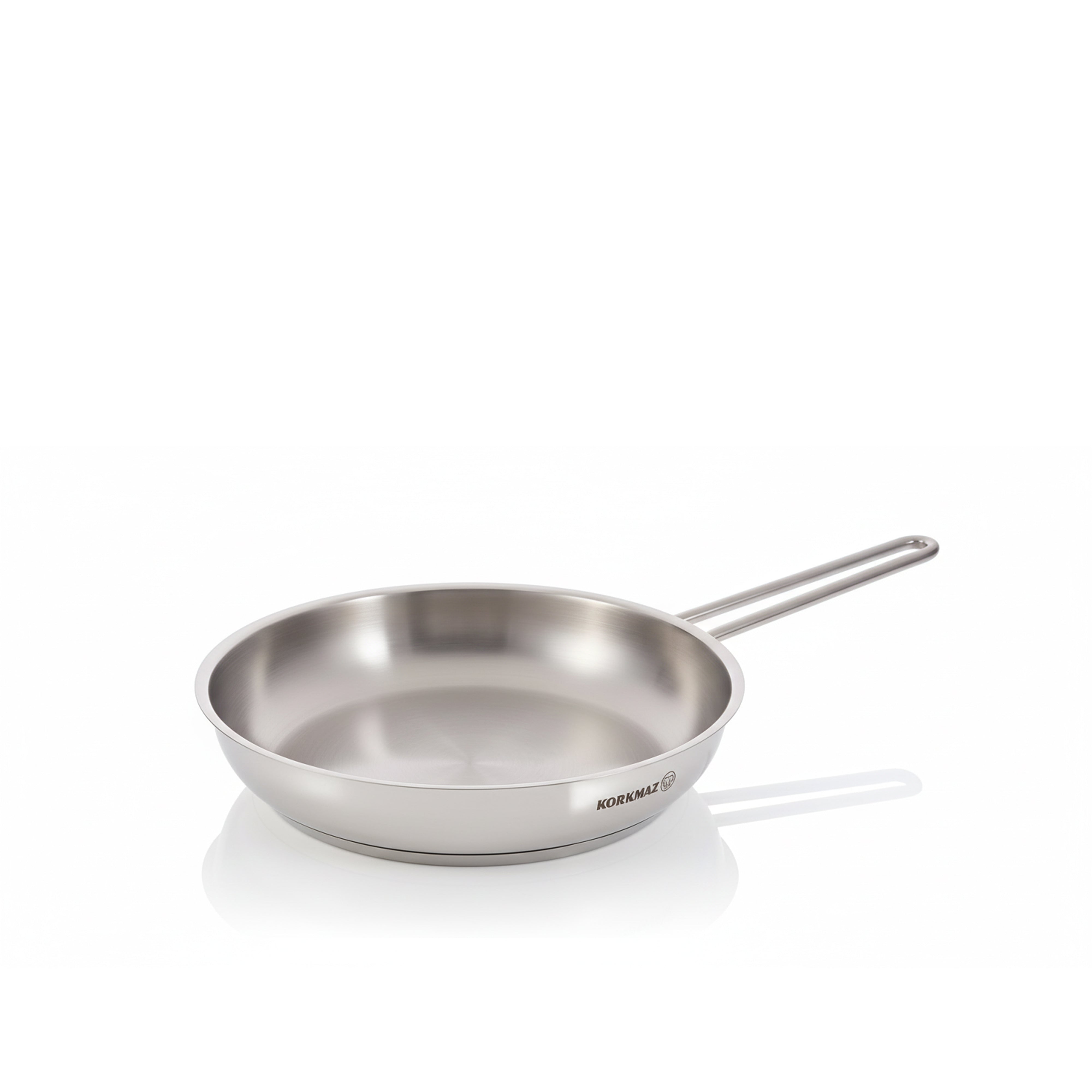 Korkmaz Tombik 9 Pieces Stainless Steel Cookware Set | Induction Compatible Tri-Ply Bottom Pots and Pans Set | Silver - KA1800