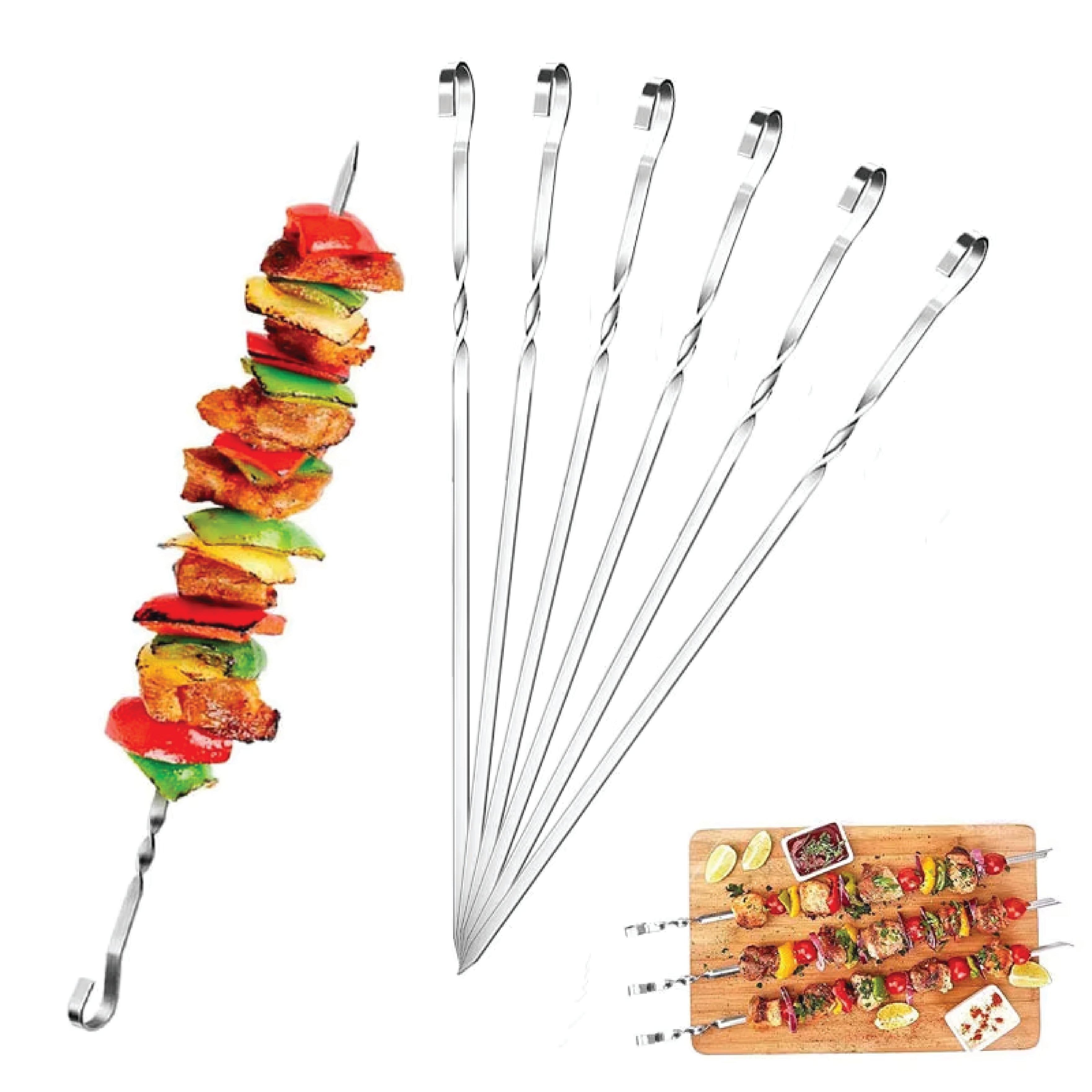 Prestige 10-Piece Barbeque Skewer Set | Food-Grade Stainless Steel Barbeque Skewer | PR50631