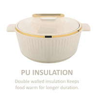 Asian Fancy Insulated Casserole Dlx Set3 (1500 + 2500 +3500 Ml) - Beige | AFSET1-2123B