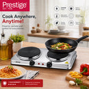 Prestige Ceramic Double Hotplate Stainless Steel Body With Dual Temperature Controls | 2500W  - PR81404