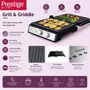 Prestige 2200W Grill & Griddle | Granite Non-Stick Coated Griller | PR50351