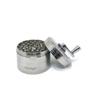 Prestige Herb Grinder 4 Layers Grinder | Hand Crank Spice/Coffee Mill with Magnetic Lid (Silver) | PR50633