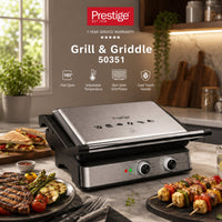 Prestige 2200W Grill & Griddle | Granite Non-Stick Coated Griller | PR50351