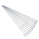 Prestige 10-Piece Barbeque Skewer Set | Food-Grade Stainless Steel Barbeque Skewer | PR50631