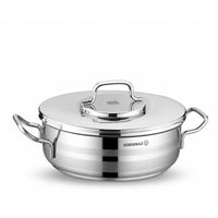 Korkmaz Astra 9 Pcs Stainless Steel Cookware Set | Stainless Steel Pots and Pans Set | Induction Compatible Tri-Ply Bottom Pots and Pans Set - KA2050