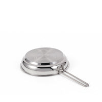 Korkmaz Tombik 9 Pieces Stainless Steel Cookware Set | Induction Compatible Tri-Ply Bottom Pots and Pans Set | Silver - KA1800