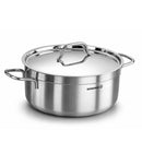 Korkmaz Alfa Grande 14 Pieces Stainless Steel Cookware Set | Stainless Steel Induction Compatible Tri-Ply Bottom Pots and Pans Set | Silver - KA1089