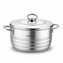 Korkmaz Astra Grande 14 Pieces Stainless Steel Cookware Set | Induction Compatible Tri-Ply Bottom Cookware Pots and Pans Set | KA1091