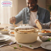 Asian Fancy Insulated Casserole  Dlx Set3 (2500 + 3500 +5000 Ml) - Beige | AFSET2-2186B