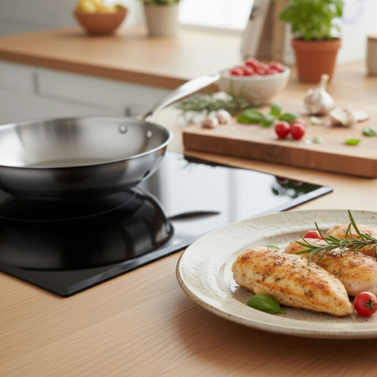 Prestige Infinity Tri Ply Stainless Steel 20cm Fry Pan | Induction + all hob suitable | PR81180