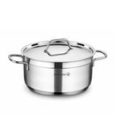 Korkmaz Alfa Plus 11 Pieces Stainless Steel Cookware Set | Induction Compatible Tri-Ply Bottom Pots and Pans Set | Silver - KA1610