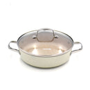Korkmaz Granita Low Stainless Steel Casserole Pot 28X7.5Cm / 4.0L. | KA1264