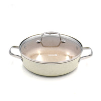 Korkmaz Granita Low Stainless Steel Casserole Pot 28X7.5Cm / 4.0L. | KA1264