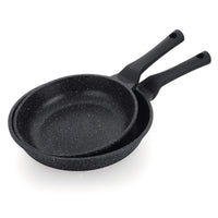 Prestige Essentials Nonstick Pots and Pans Set | Induction Cookware Set 11 Pieces | Non Stick Set Combo | Granite Cooking Set | Fry Pan Non Stick Combo Set | Black - PR80985