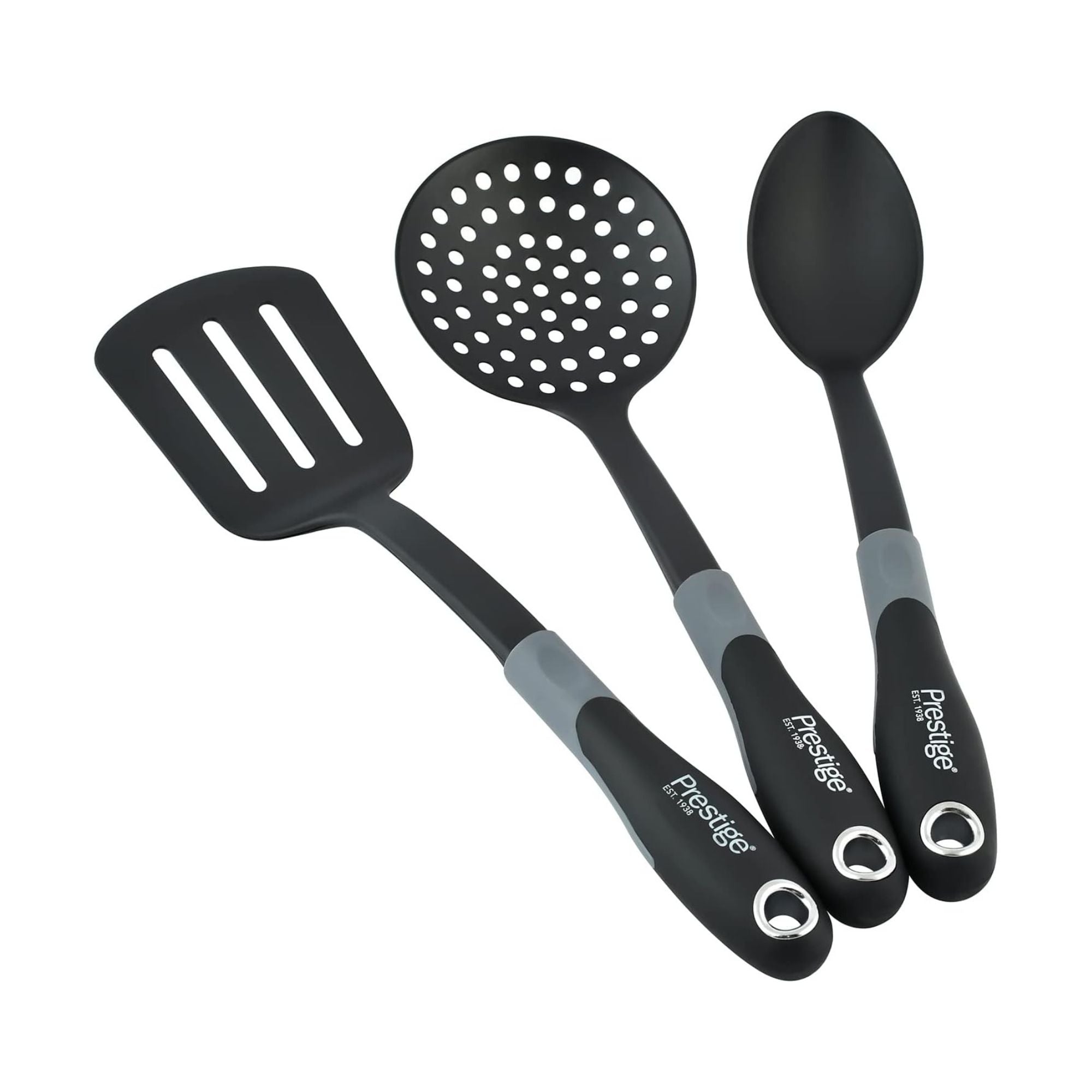 Prestige Essentials Nonstick Pots and Pans Set | Induction Cookware Set 11 Pieces | Non Stick Set Combo | Granite Cooking Set | Fry Pan Non Stick Combo Set | Black - PR80985