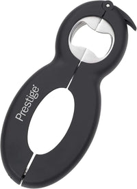 Prestige Multiple Jar Bottle Opener 6 IM 1 | Tin Opener Quick Jar Opener | Gripper Lid Can Opener | Easy to Use for Weak Hands | PR50295