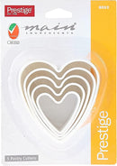 Prestige Heart Shape Pastry Cutter Set of 5 | PR8052