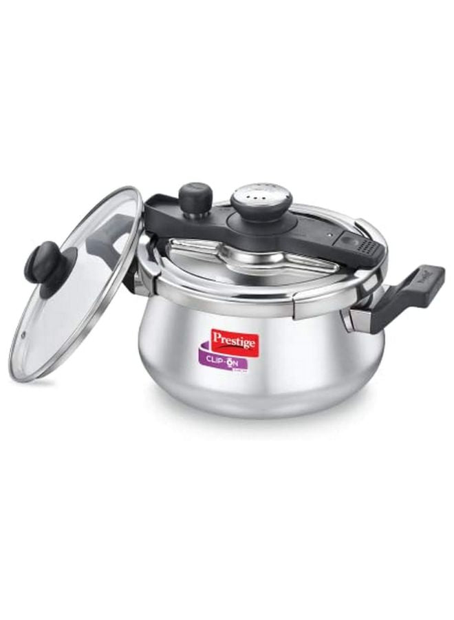 Prestige Svachh Clip-on 5 Litre Stainless Steel Pressure Cooker Handi | MPCH20233