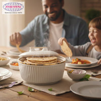 Asian Fancy Insulated Casserole Dlx 2500 Ml - White | AF2090W